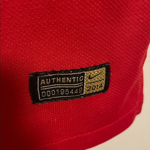 USA Official 2014 Nike Men's Red and Blue Soccer Jersey size Medium - Picture 5 of 10